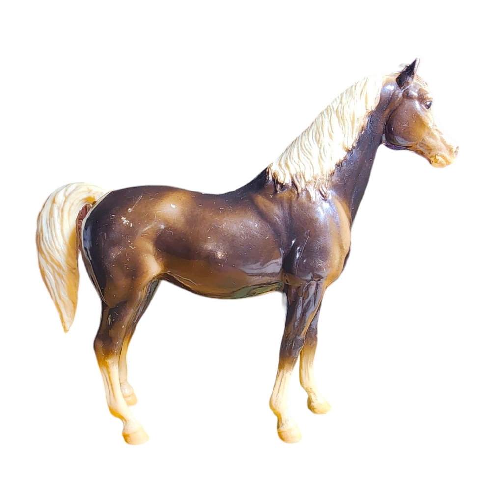 Vintage Breyer Molding Co. Blonde Mane & Tail‎ Charcoal Family Arabian Mare